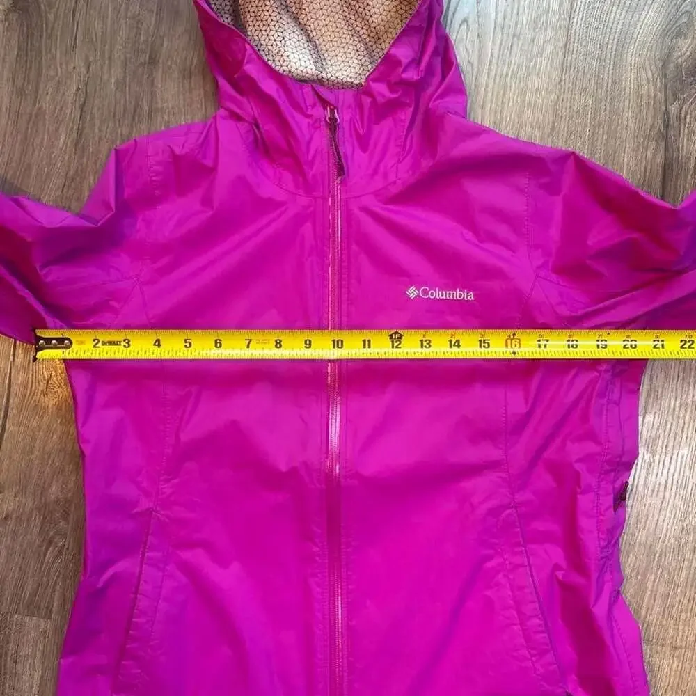 Columbia Omni-Tech Rain Jacket Pink Women's Medium